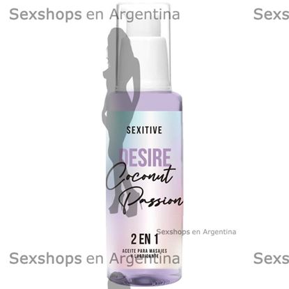 Aceite y lubricante desire coconut 2 en 1 60ml